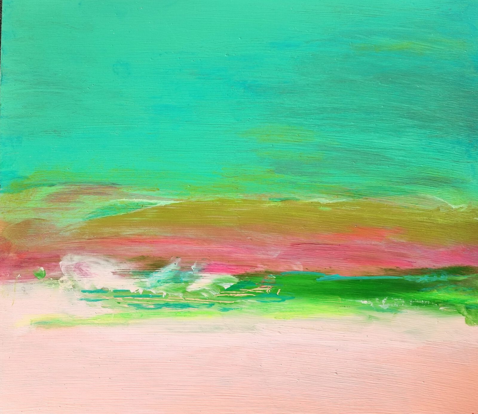 Green Sky, 2025 — painting by Danielle Byrne