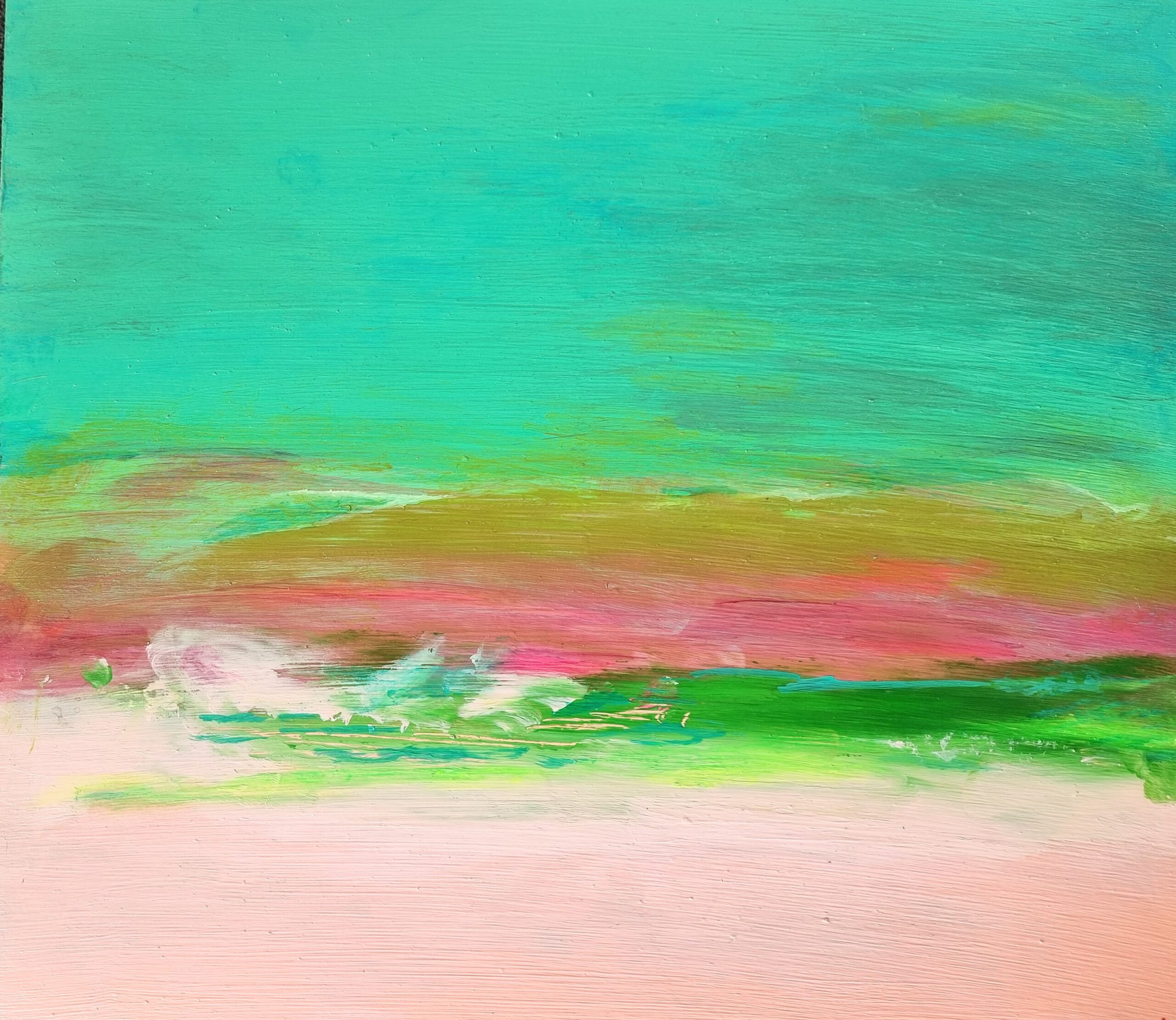 Green Sky, 2025 — painting by Danielle Byrne