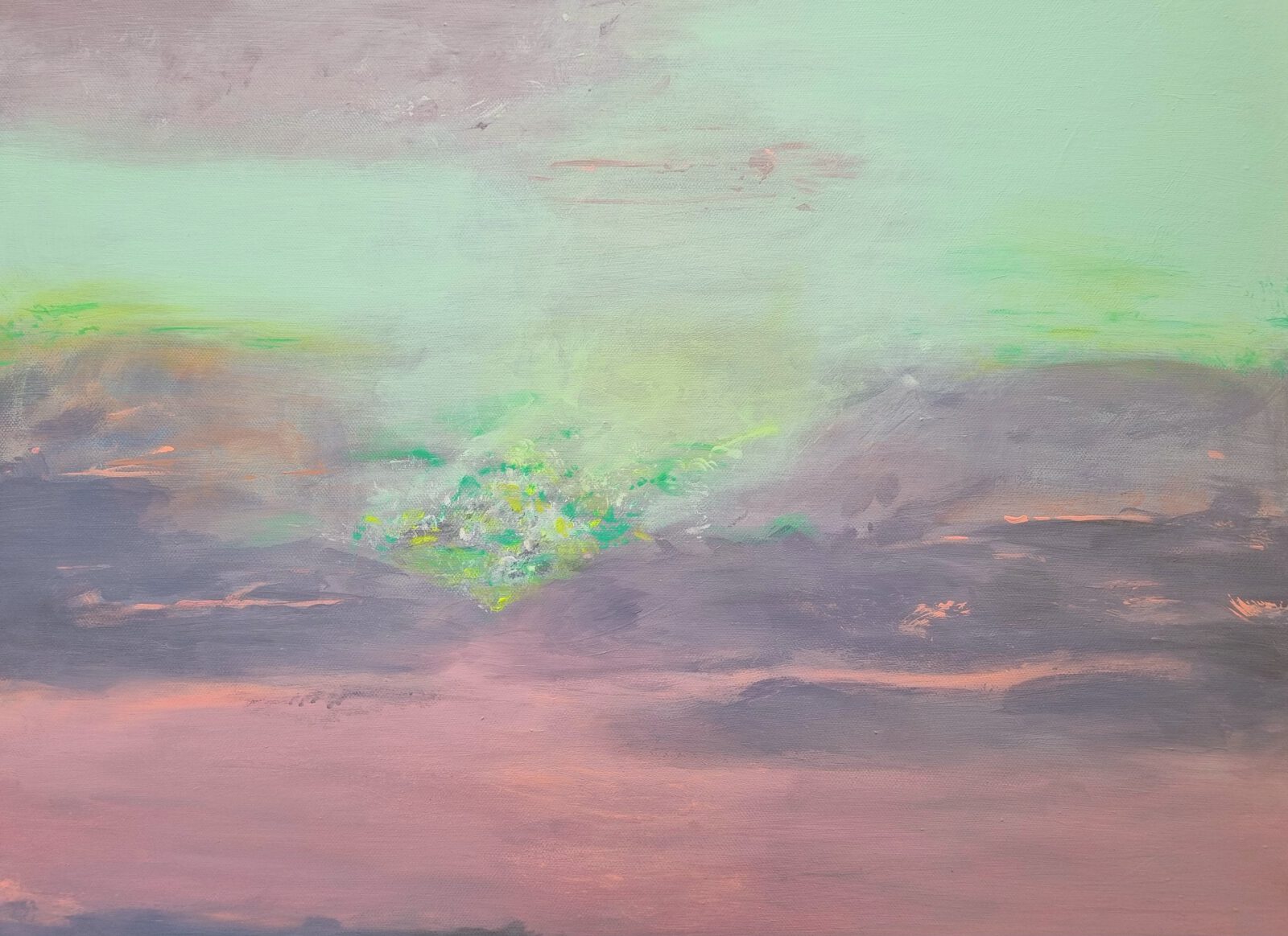 Peenk and Gween, 2026 — painting by Danielle Byrne