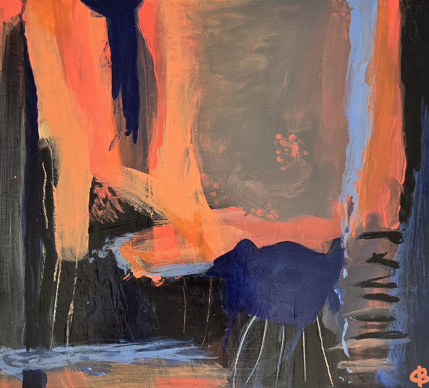 Sea Point, late afternoon, 2025 — painting by Danielle Byrne